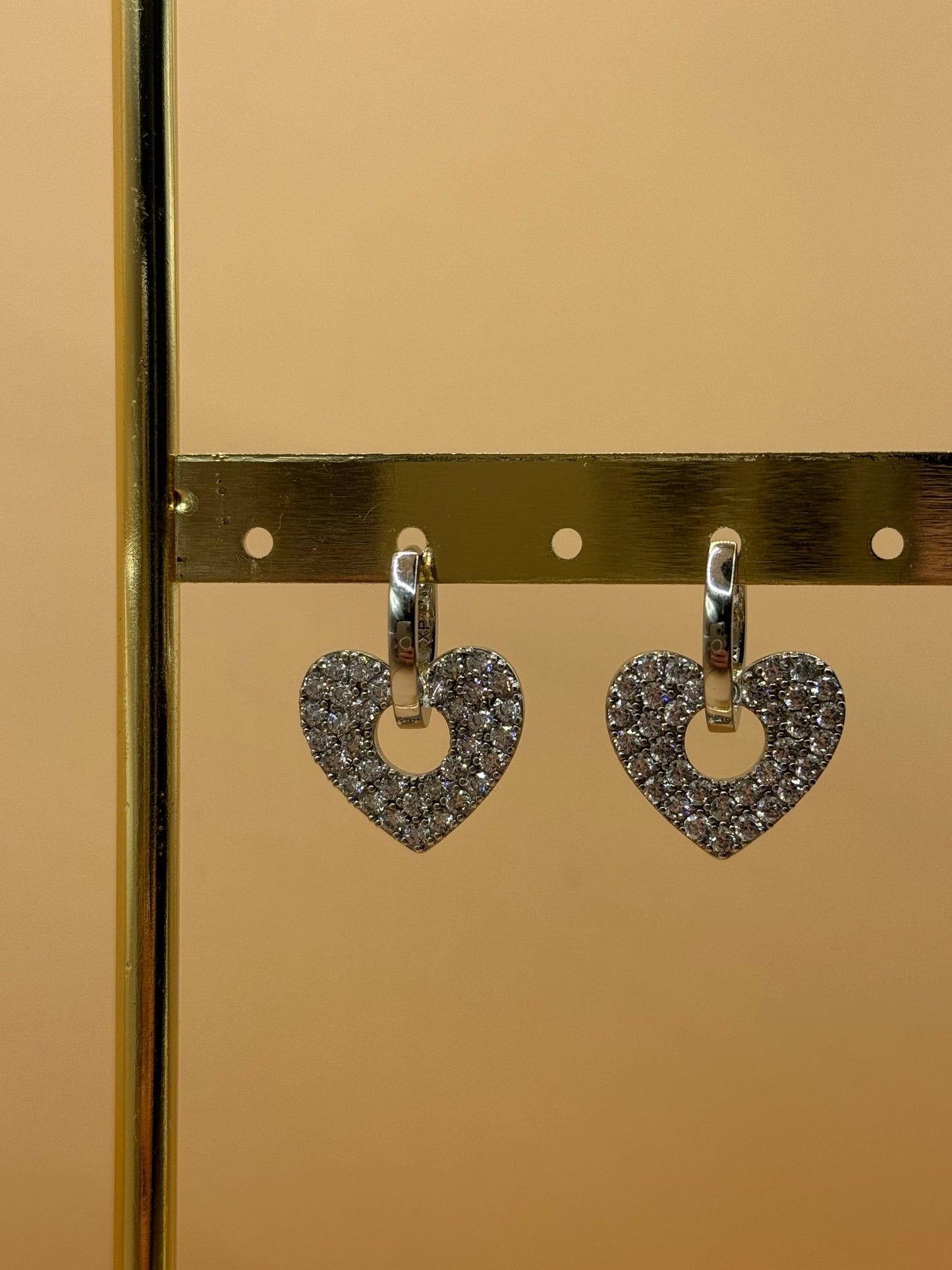 Hearted Diamond Earrings