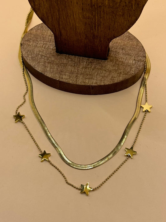 Layered Star Necklace